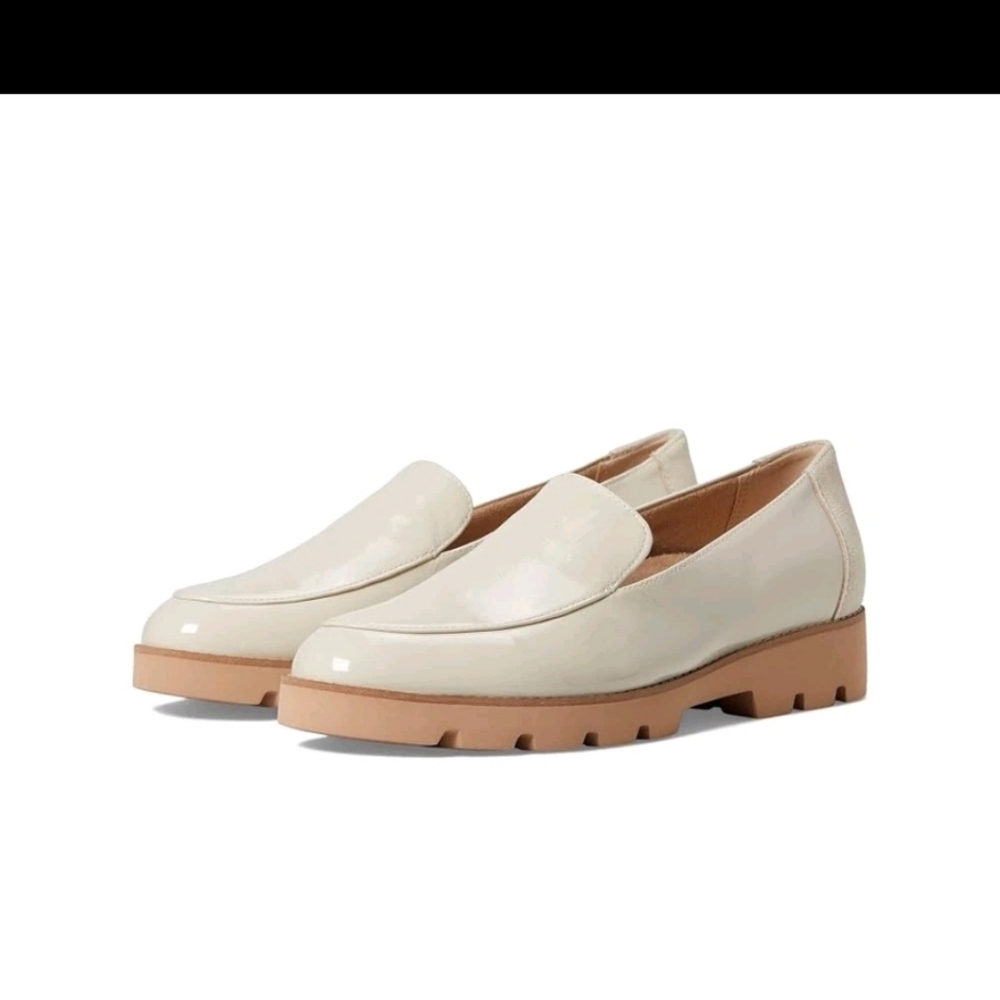 Vionic Women’s Kensley Slip-On Patent Loafers Casual Shoes - Cream - Picture 6 of 7